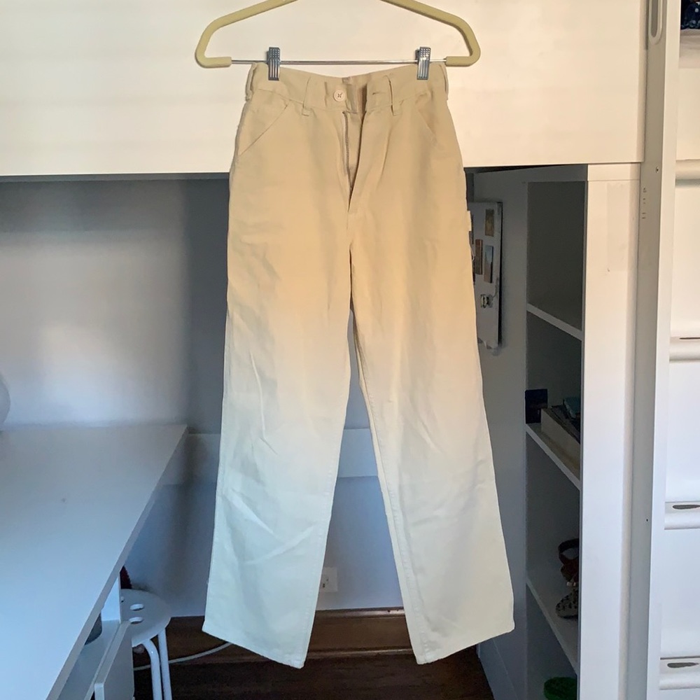 Brandy Melville Tan Painter Carpenter Pant S